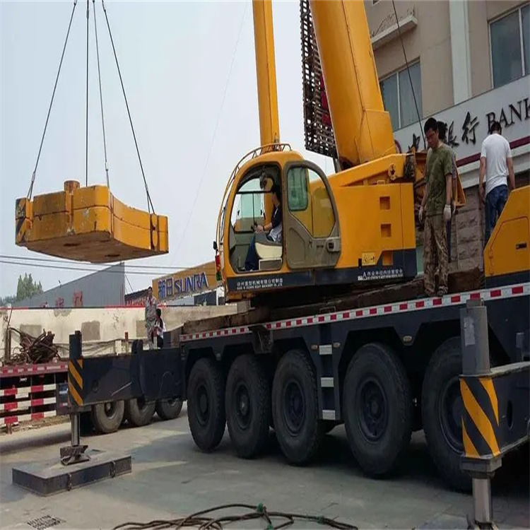 沛县当地吊车出租|机器吊装|75吨|工厂搬迁服务